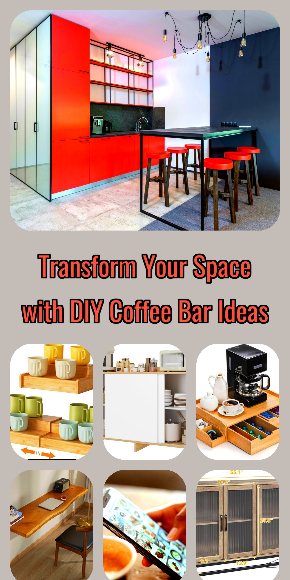 Transform Your Old Hutch into a Stunning Coffee Bar