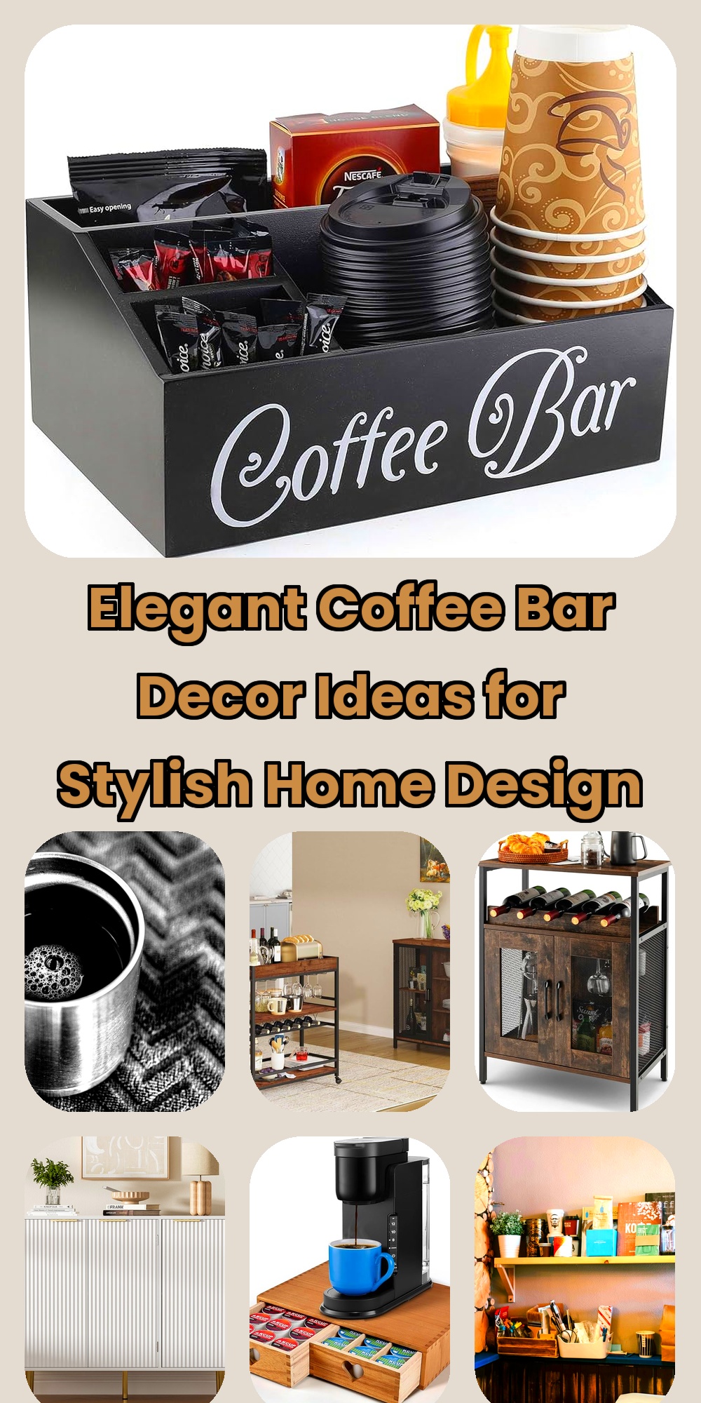 Unique DIY Coffee Bar Cabinet Ideas for Your Kitchen