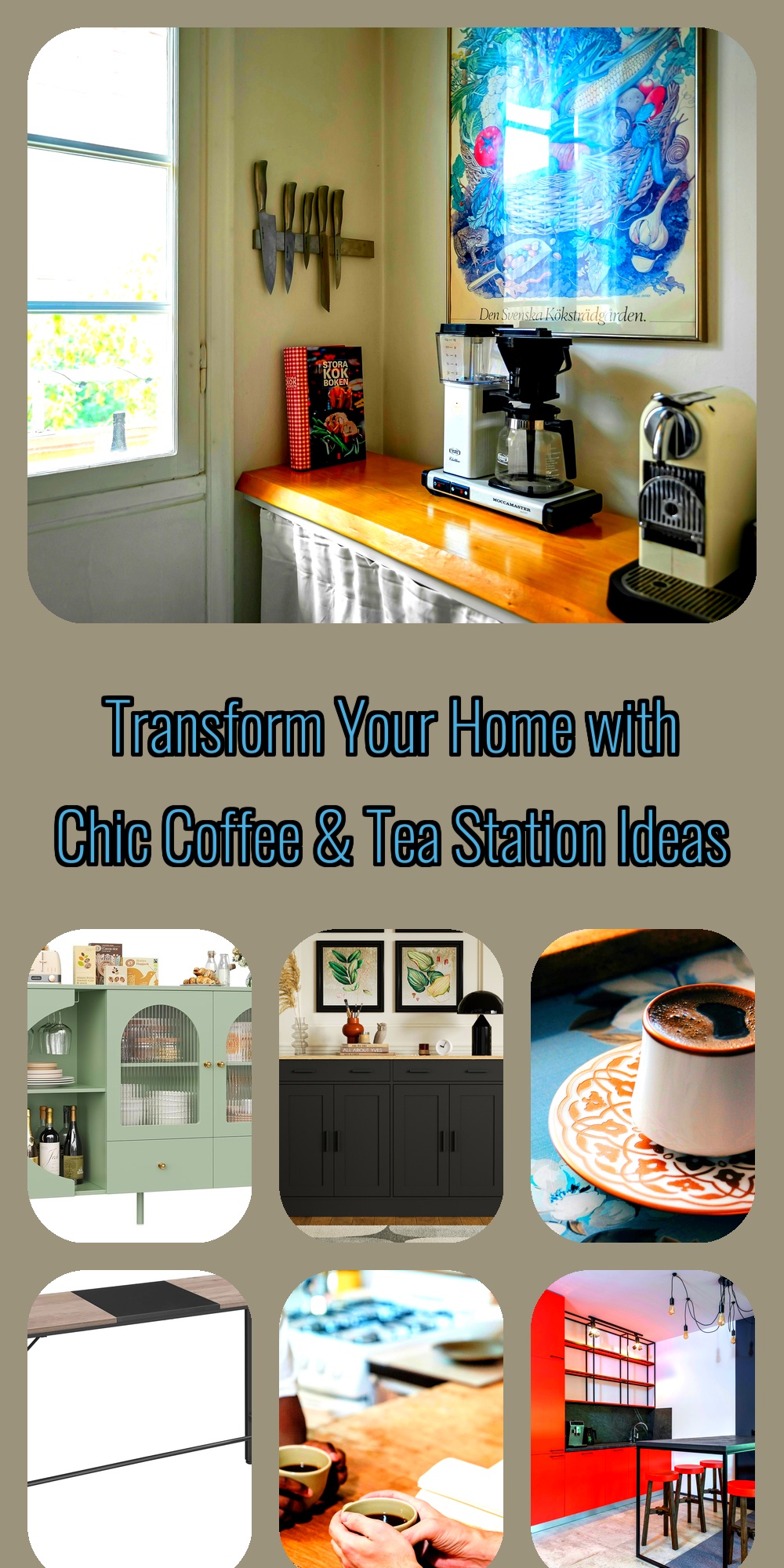 Unique Under Cabinet Coffee Bar Ideas
